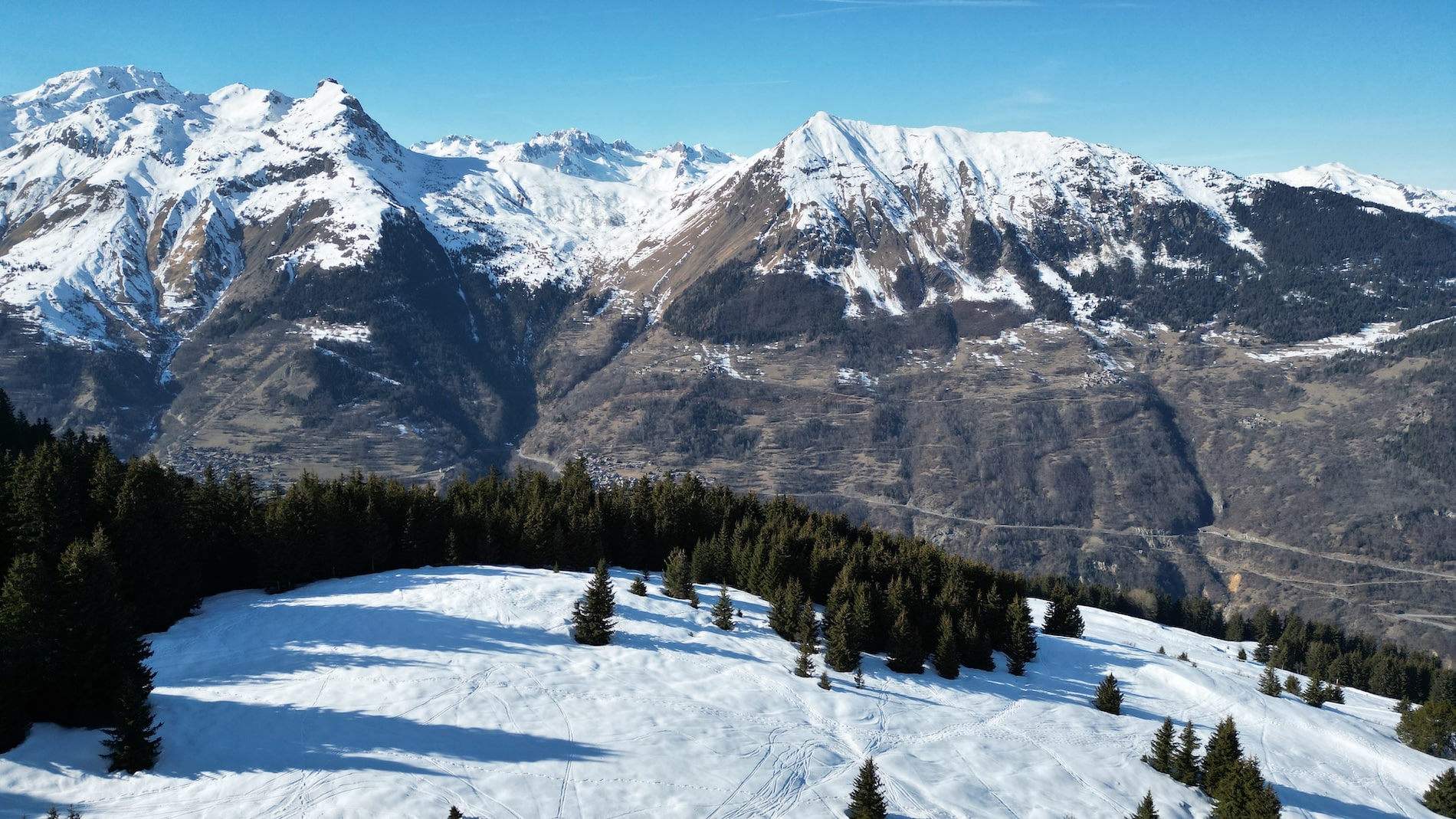 Vallée des Allues / Méribel depuis le refuge du Christ - Savoie